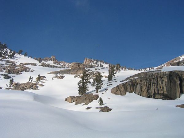 First glimpse of the peak