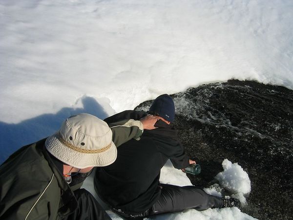 Getting water